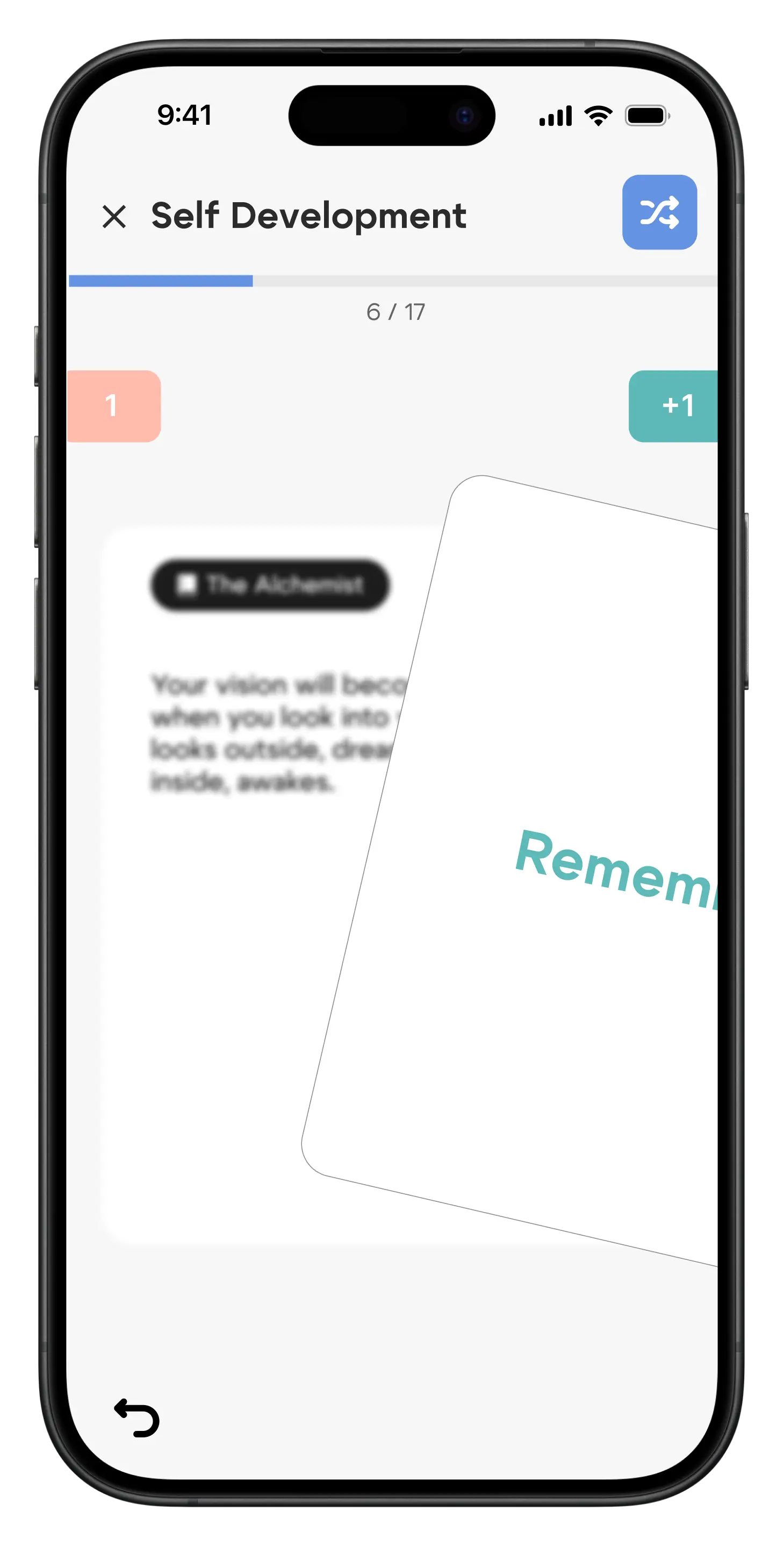 Bookish App - Spaced Repetition